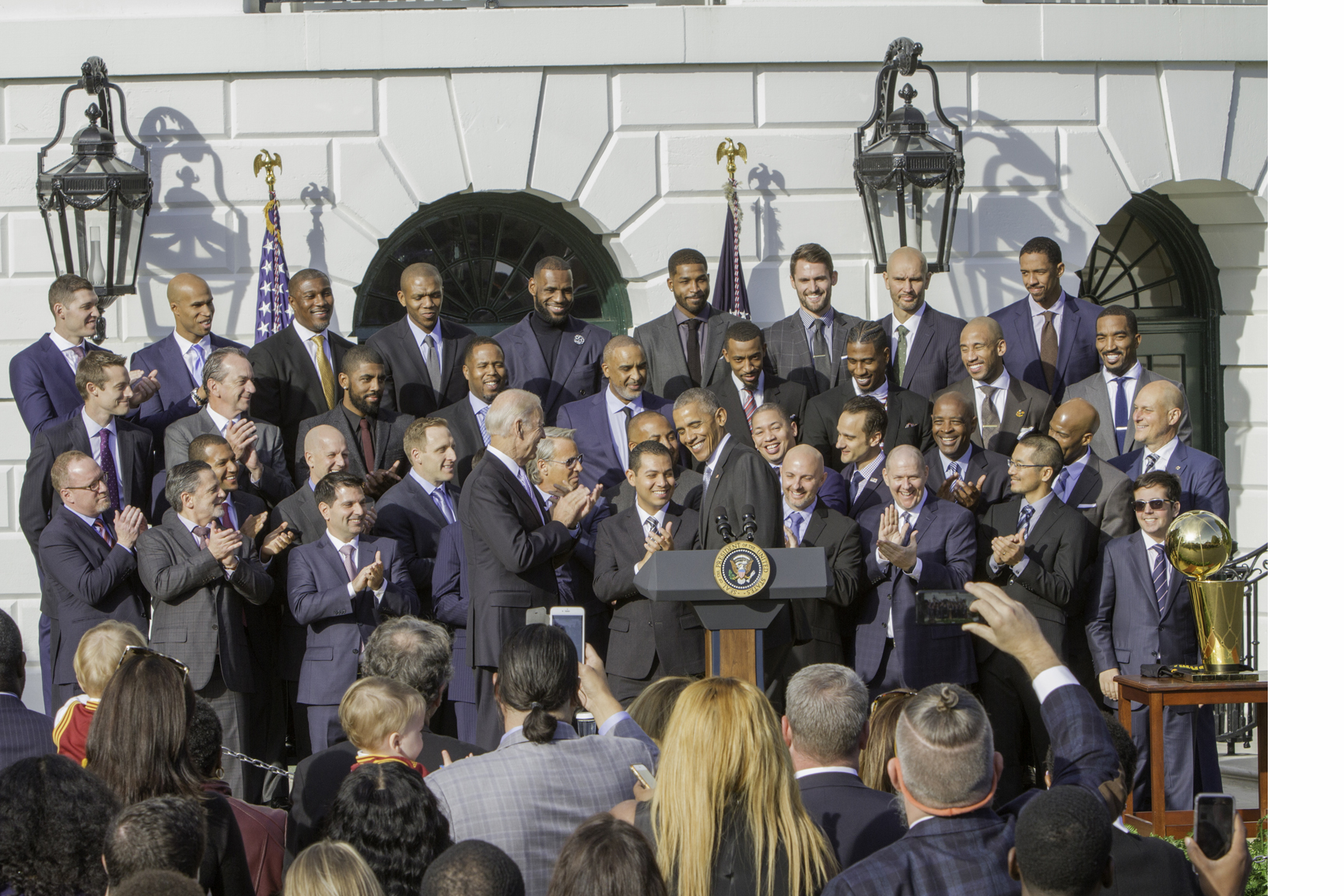 President Barack Obama hosted the 2016 NBA Champion Cleveland Cavaliers at the White House